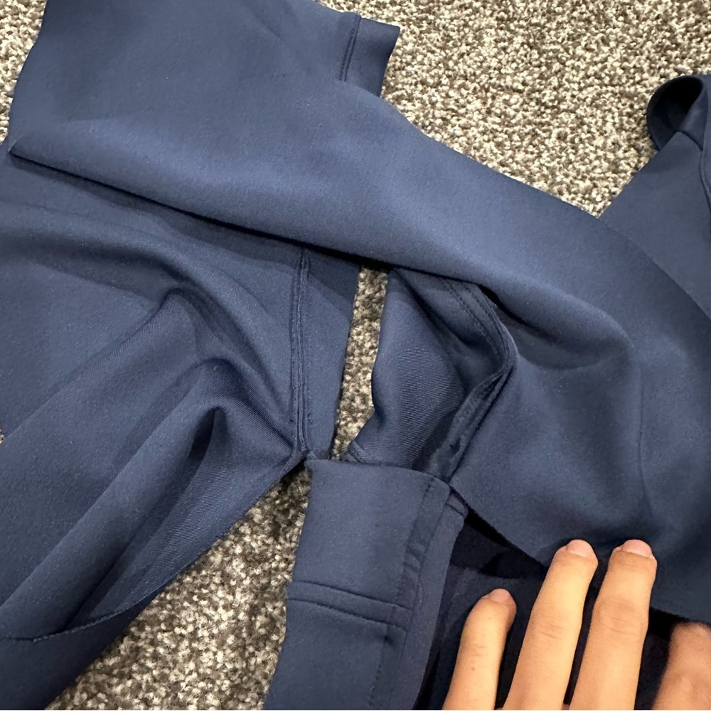 Karla Garzaro Elegant Navy Ruffle bodysuit - Picture 7 of 10